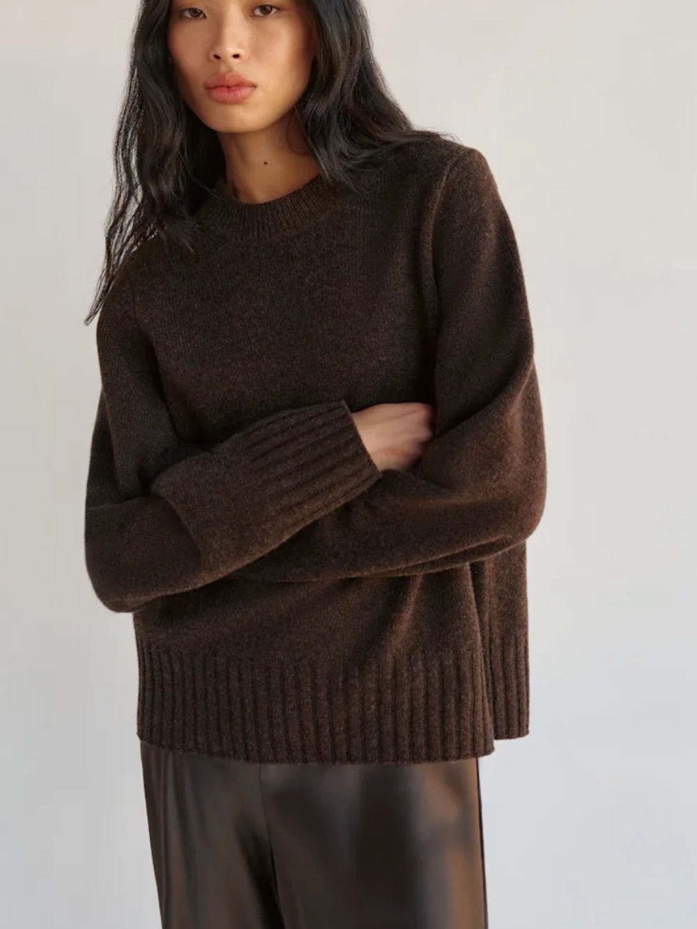 Reformation Cove Cashmere Oversized Crew